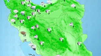 وضعیت آب و هوای استان ها / تا آخر هفته کدام استان ها بارانی است