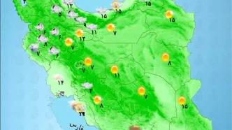 جو آرام در اکثر مناطق کشور