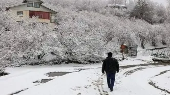 بارش برف و باران در ۱۲ استان