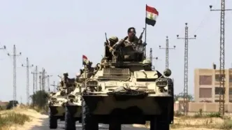 موشک های ارتش مصر در مرز غزه؟/ فیلم
