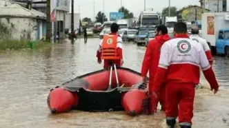 آماده‌باش هلال احمر در پی هشدار هواشناسی برای بارش‌های ۳ روز آتی