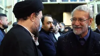 عکسی خاص از سید محمد خاتمی و علی لاریجانی در یک مراسم