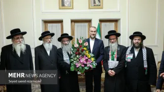 تصاویر دیدار وزیر خارجه با رهبران یهودی ضد صهیونیست
