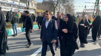 حضور رئیس سازمان حفاظت محیط زیست در راهپیمایی