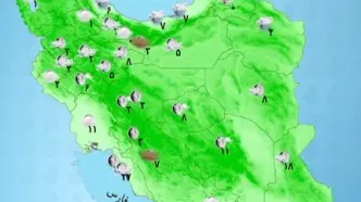 تداوم فعالیت سامانه بارشی امروز و فردا | هوای کدام استان ها بارشی شد + نقشه