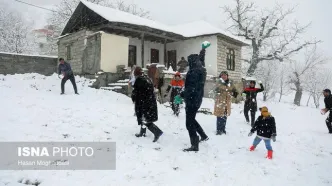 (تصاویر) بارش برف سوادکوه مازندران