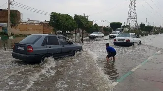 خیابان های اهواز زیر آب رفت! + فیلم