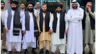 استقبال گرم از طالبان در تهران+ فیلم
