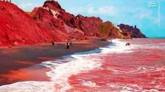 نمایی آرامش‌بخش از روز بارانی جزیره هرمز