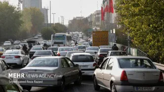 ترافیک سنگین در جاده چالوس به تهران