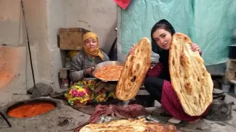 نان بربری و املت در تنور زیرزمینی: طعم اصیل زندگی روستایی در افغانستان | فیلم