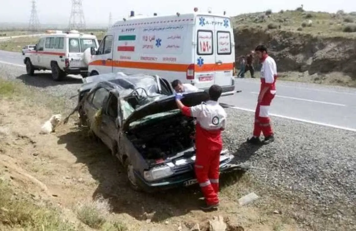 تصادف جاده گرمی به اردبیل فوتی نداشت