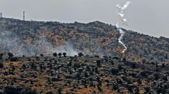 لحظه بمباران روستاهای مرزی لبنان توسط اسرائیل + فیلم