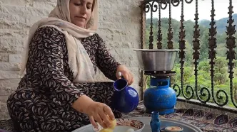 (ویدئو) طبخ سوپ نخود فرنگی خوشمزه به سبک بانوی باسلیقه روستایی گیلانی