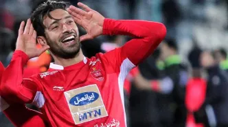 عکس/ شجاع خلیل زاده لج تماشاگران پرسپولیسی را درآورد!