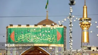 تصاویر حرم مطهر رضوی در روز میلاد حضرت علی اکبر (ع)