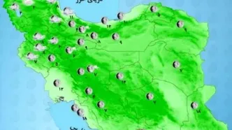 باد و باران در شمال کشور +نقشه هوای استان ها