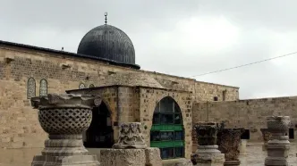 فلسطینیان نماز عید فطر را در مسجد الاقصی اقامه کردند+فیلم و عکس