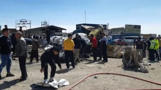 تصادف مرگبار ۴ دستگاه خودرو در جنوب تهران