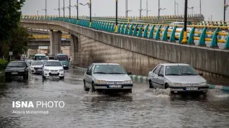 تصاویر: خیابان‌های اهواز پس از باران