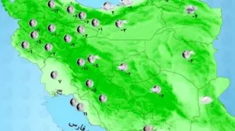 بارش برف و باران در نیمه شرقی کشور