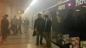 آتش‌سوزی در سیستم الکتریکی خط یک متروی تهران
