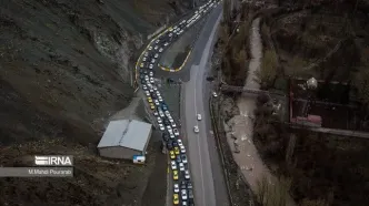 تصویر باورنکردنی از ترافیک پرحجم و روان جاده کندوان + جزئیات