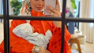 ویدئوی عاشقانه از مینا مختاری همسر بهرام رادان با پسرش