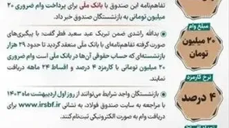 آغاز ثبت نام وام بازنشستگان امروز ۴ اردیبهشت| لینک ثبت نام وام ضروری بازنشستگان+ واریز ۲۰ میلیون به حساب بازنشستگان