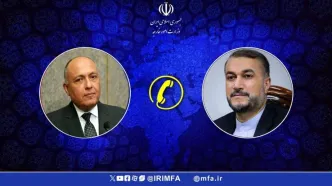 گفت‌و‌گوی تلفنی وزرای امور خارجه جمهوری اسلامی ایران و مصر