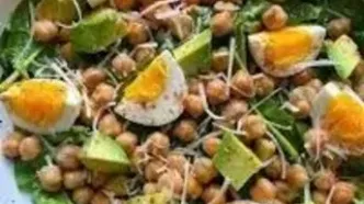 طرز تهیه  سالاد نخود| این سالاد خیلی مقویه!