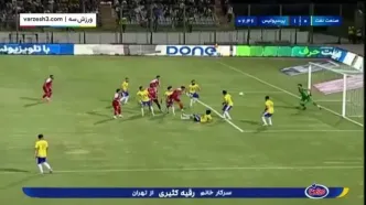 (ویدئو) گل پرسپولیس به نفت آبادان؛ضربه سر اسماعیلی‌‎فر