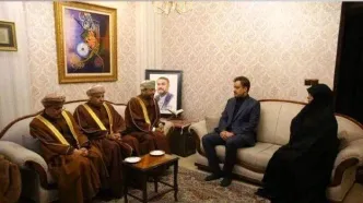 دیدار وزیر خارجه عمان با خانواده شهید امیرعبداللهیان