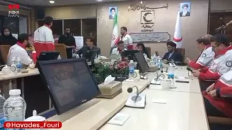 استقرار کمپ شبانه در محل احتمالی مفقود شدن هلیکوپتر سقوط کرده رییس جمهور + فیلم