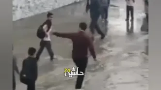 (ویدیو) تاثیرگذارترین صحنه از سیل وحشتناک مشهد!