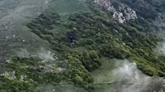 بالگرد ابراهیم رییسی کاملا سوخته است!