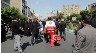 بهره‌مندی ۹۰۵ نفر از خدمات درمانی هلال‌احمر تهران در مراسم تشییع پیکر شهدای خدمت