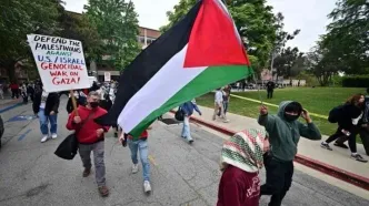 تحصن مجدد دانشجویان دانشگاه کالیفرنیا در اعتراض به جنگ غزه
