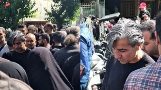 حضور وحید شمسایی در مراسم تشییع رئیس جمهور و همراهانش+ عکس