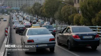 جاده شمال شلوغ شد | ترافیک سنگین در آزادراه تهران- شمال