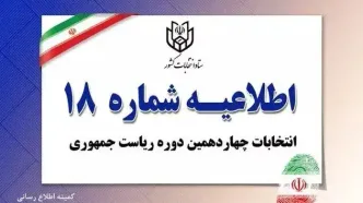 ستاد انتخابات کشور اطلاعیه داد