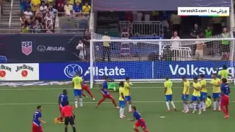ویدیو | خلاصه بازی آمریکا 1 - برزیل 1