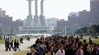 فضای پایتخت کره شمالی پیش از سفر پوتین+فیلم