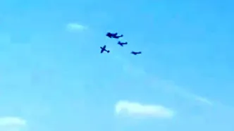برخورد مرگبار ۲ هواپیما در نمایشگاه هوایی پرتغال/ ویدئو