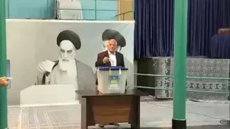 حضور محسن هاشمی در حسینیه جماران برای رای دادن+ عکس