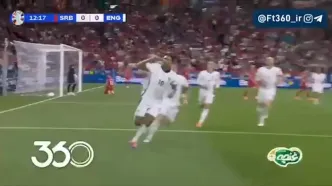 ویدیو | یورو ۲۰۲۴؛ گل اول انگلستان به صربستان توسط جود بلینگام