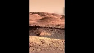 فیلم جالب از وزش باد شدید در مریخ