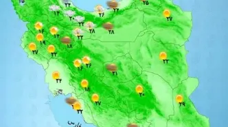 بارش باران در شمال غرب و شرق کشور/ تشدید بارش‌ها در این استان ها  +نقشه