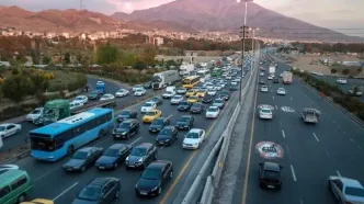 ترافیک سنگین در آزادراه کرج- تهران/ این محور روان است