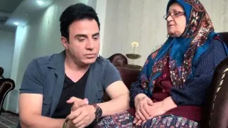 شوخی‌ بامزه عمو پورنگ با مادرش و نعیمه نظام دوست | نعیمه نظام دوست پرستار مادر عموپورنگ شد + ویدئو